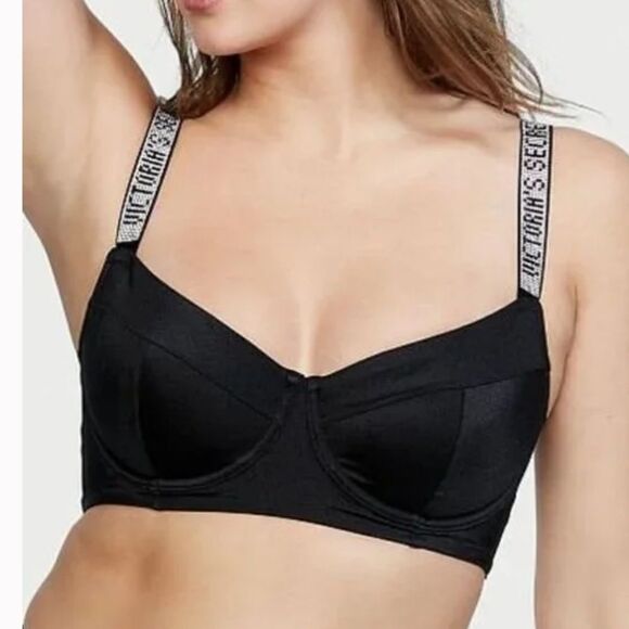 Victorias Secret Swim Shine Strap Wicked Push Up without padding Bikini top - Picture 1 of 4